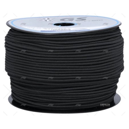 CABO ELASTICO 4MM NEGRO 100M