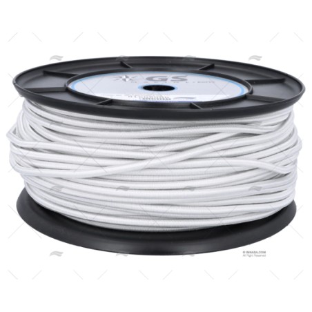 CABO ELASTICO 6MM BLANCO 100M