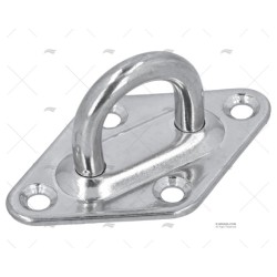 PLATINA INOX SS 304 50X80MM MARINE TOWN