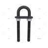 CANCAMO DELUXE NEGRO LARGO 12MM INOX 316 MARINE TOWN