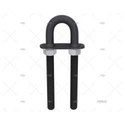CANCAMO DELUXE NEGRO LARGO 16MM INOX 316 MARINE TOWN