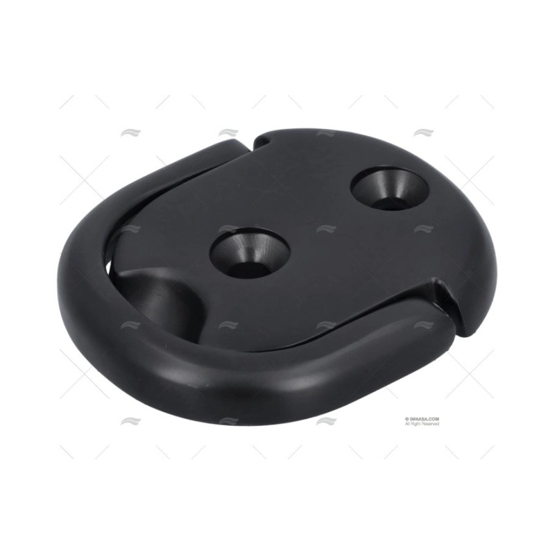 PLATINA C/ANILLA SIMPLE NEGRO INOX 316 MARINE TOWN