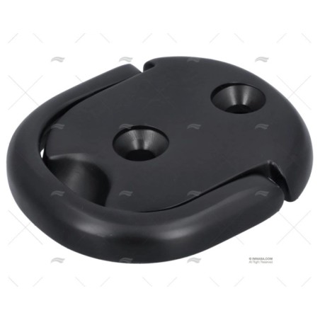 PLATINA C/ANILLA SIMPLE NEGRO INOX 316 MARINE TOWN