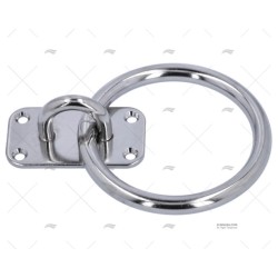 PLATINA REDONDA C/ANILLA INOX 304 SS 10X