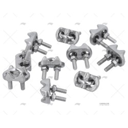 SUJETACABLES INOX 6MM (10U)