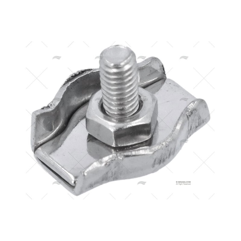 SUJETACABLES INOX PLANO SIMPLE 3MM