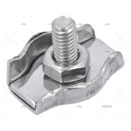 SUJETACABLES INOX PLANO SIMPLE 3MM