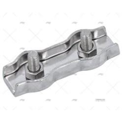 SUJETACABLES INOX PLANO DOBLE 5MM