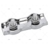 SUJETACABLES INOX PLANO DOBLE 10MM