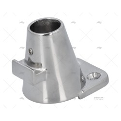 BASE CANDELERO INOX 25MM 7º