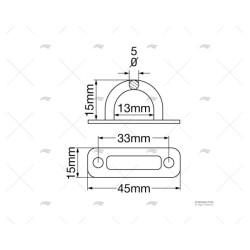 PLATINA INOX 45MM