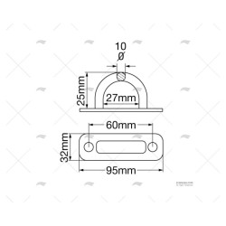 PLATINA INOX 100MM