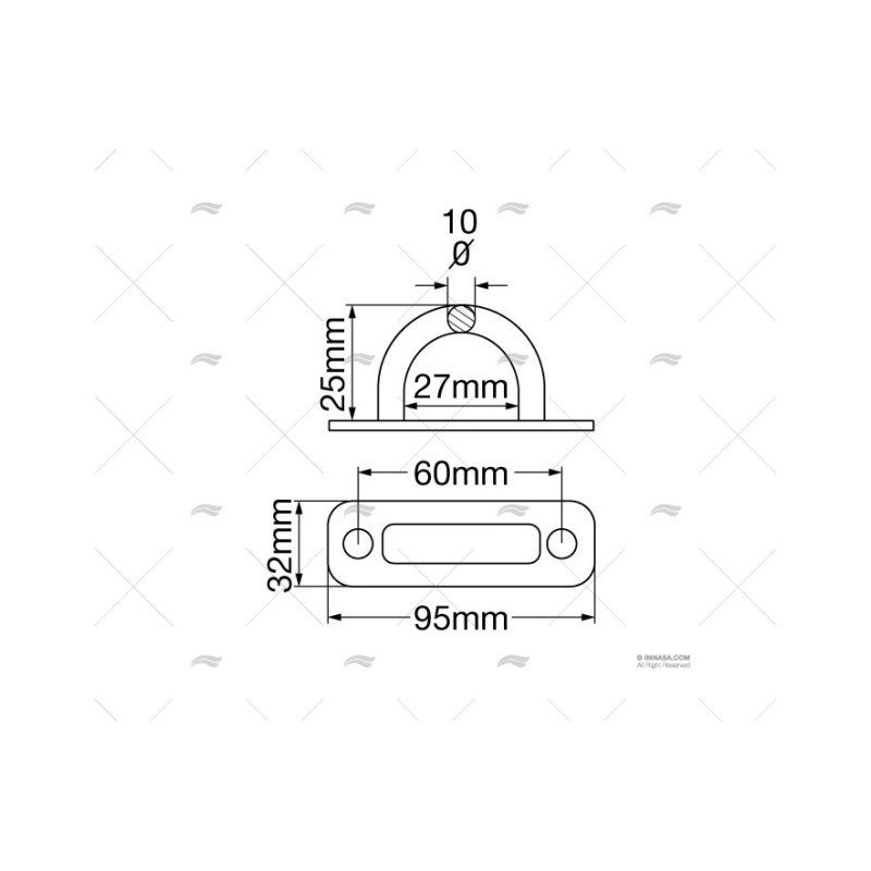 PLATINA INOX 100MM