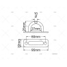 PLATINA INOX 100MM