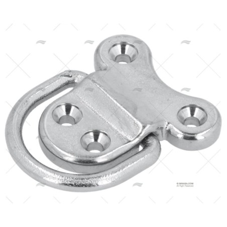 PLATINA C/ANILLA INOX SS 316 45X45MM