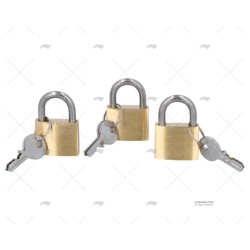 CANDADO 30MM LATON K3UD.