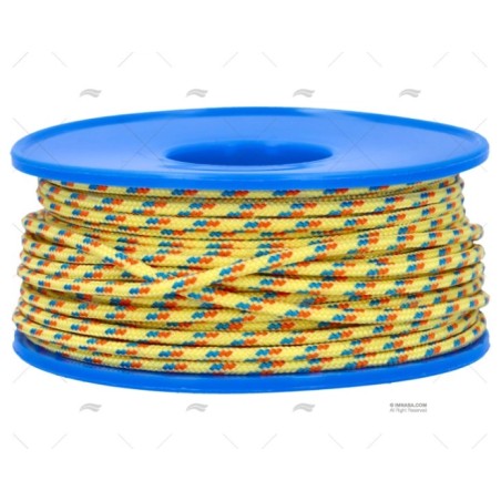 BOBINA POLIES AMAR/NARAN/AZUL 2MM 20M MEYER