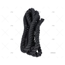CABO P/DEFENSA NEGRO 08MM 1,5M C/GAZA MEYER