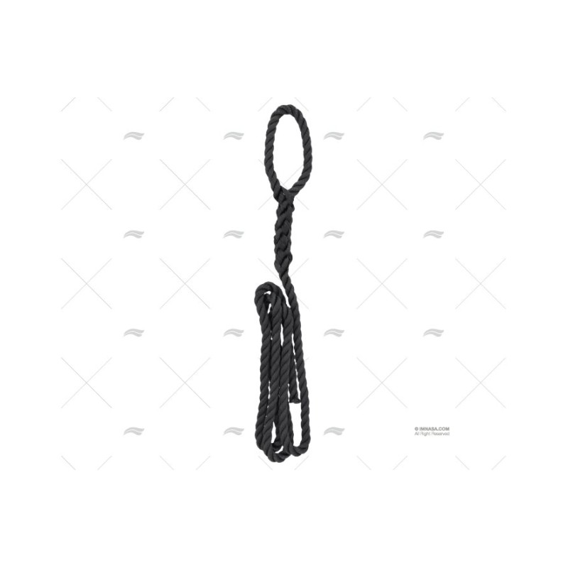 CABO P/DEFENSA NEGRO 10MM 1,5M C/GAZA MEYER