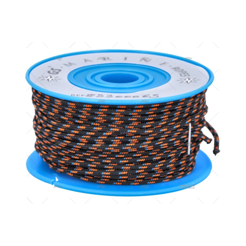 BOBINA POLIESTER NEGRA/NARAN/AZUL 2MM20M MEYER