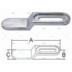 TRINQUETE AJUSTABLE 105.5MM INOX 316 MARINE TOWN