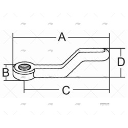 TRINQUETE 40MM INOX 316 MARINE TOWN