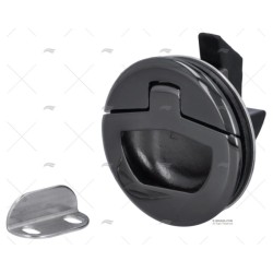 TIRADOR S/LLAVE 51MM SS 316 NEGRO BRILLA MARINE TOWN