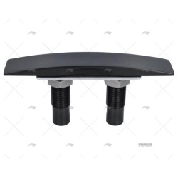 CORNAMUSA ESCAMOTABLE NEGRO 254MM INOX 3 MARINE TOWN
