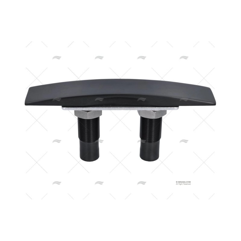 CORNAMUSA ESCAMOTABLE NEGRO 254MM INOX 3 MARINE TOWN