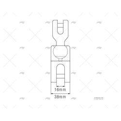 UNION ANCLA INOX 316 CADENA 6MM