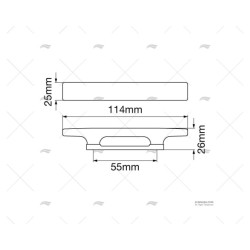 CORNAMUSA ZINC CROMADA 115MM PERKO