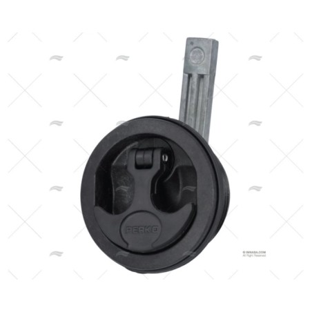 CIERRE TIRADOR 76MM NEGRO NEGRO PERKO