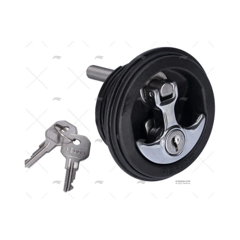 CIERRE TAMBUCHO NEGRO C/LLAVE 3/4"-2"-3/ PERKO