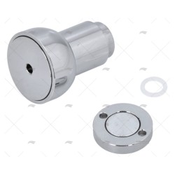 TOPE PUERTA C/MUELLE 40MM CROMADA