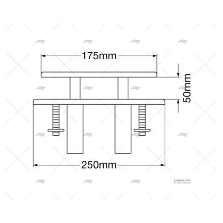 AGARRADERA PLEGABLE INOX 250MM