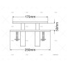 AGARRADERA PLEGABLE INOX 250MM