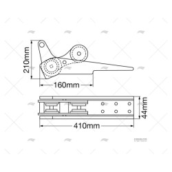 COJINETE ANCLA BASCULANTE 85MM INOX