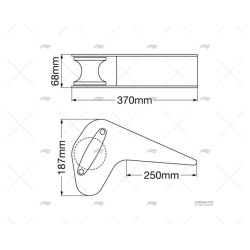 COJINETE ANCLA FIJO ALUMINIO 60MM BRUCE