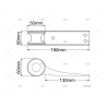 COJINETE ANCLA CURV 60MM ALUMINIO AN