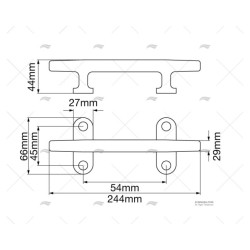 CORNAMUSA INOX 244MM