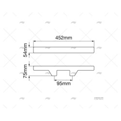 CORNAMUSA INOX 450MM