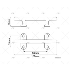 CORNAMUSA INOX 150MM HEAVY DUTY
