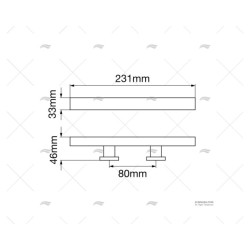 CORNAMUSA INOX 300MM