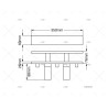 CORNAMUSA ESCAMOTEABLE CG 350 X 60 MM FORESTI SUARDI