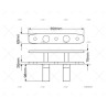 CORNAMUSA ESCAMOTEABLE CG 350 X 60 MM FORESTI SUARDI