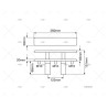 CORNAMUSA ESCAMOTEABLE CG 260 X 50 MM FORESTI SUARDI