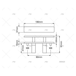 CORNAMUSA ESCAMOTEABLE CG 180 X 37 MM FORESTI SUARDI