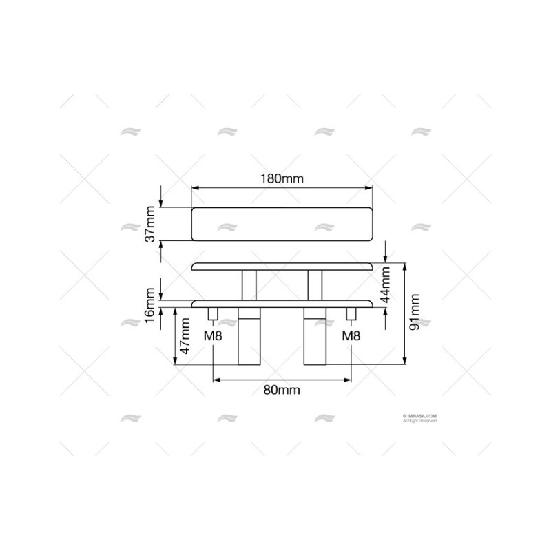 CORNAMUSA ESCAMOTEABLE CG 180 X 37 MM FORESTI SUARDI
