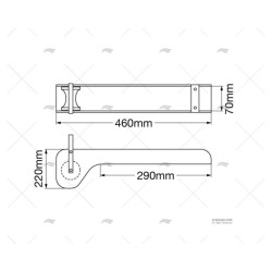 COJINETE C/ASA ALU 460MM P/DELTA 6KG SAFE