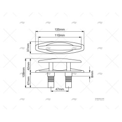 CORNAMUSA NARROW SS 316 S/DRE 135MM